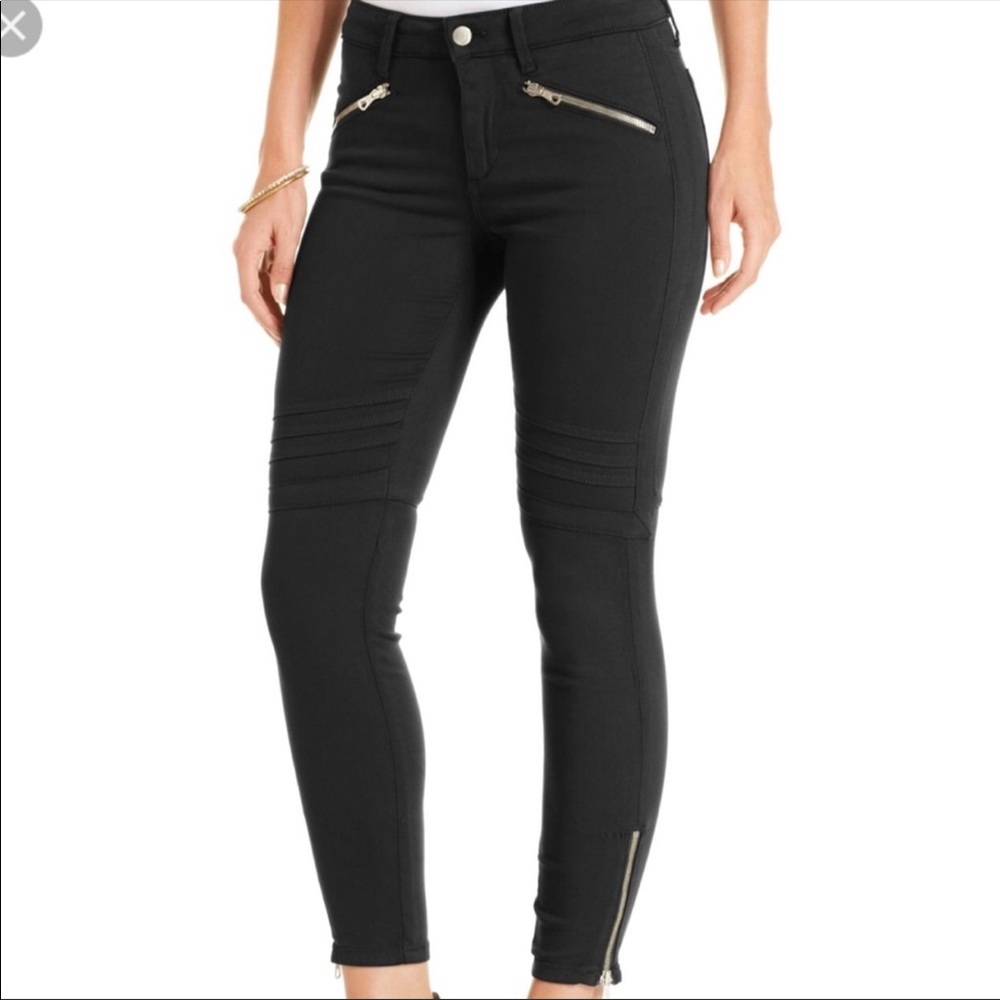 Joes Dark Grey Moto Jeans. Super Skinny.